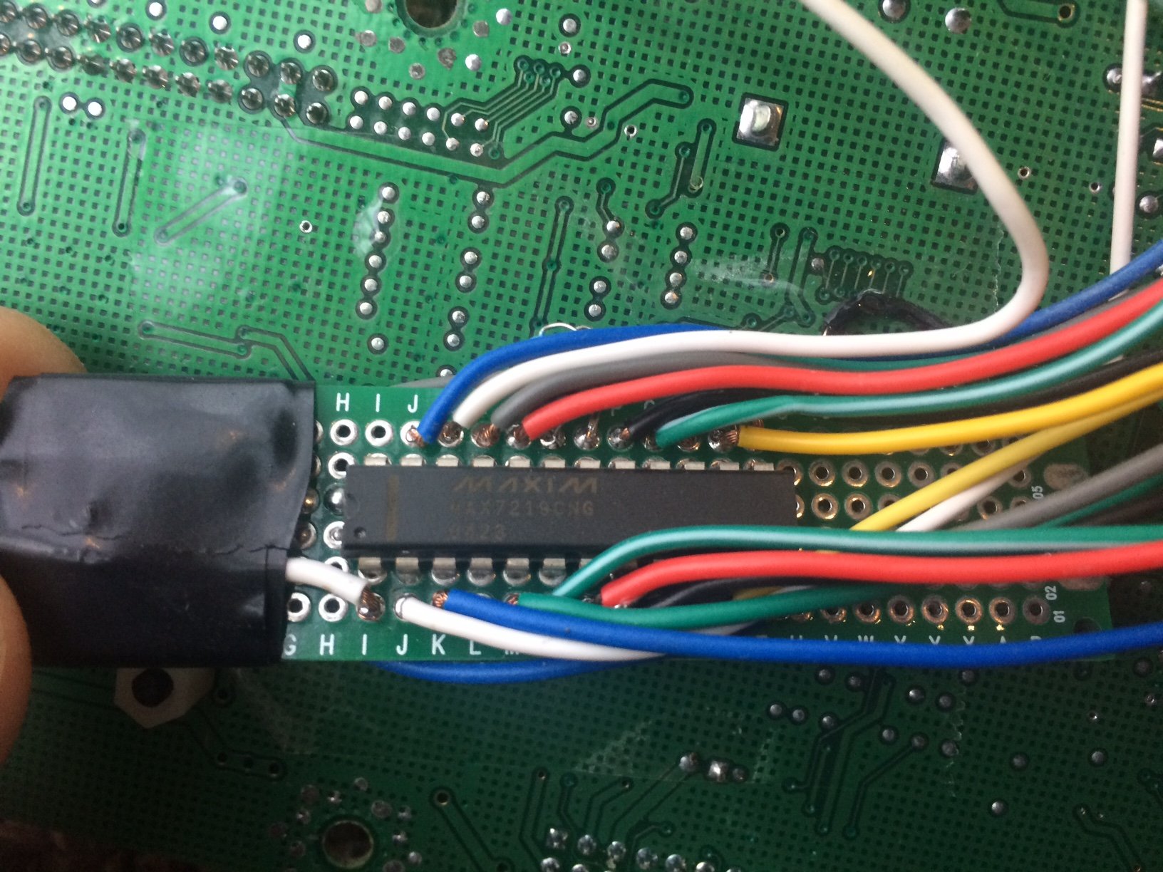 Another Image of Daughter Board with MAX7219 Chip